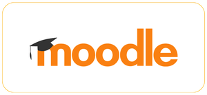 Moodle learning management system logo